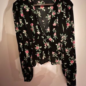2 for $20 AFRM floral printed button down blouse